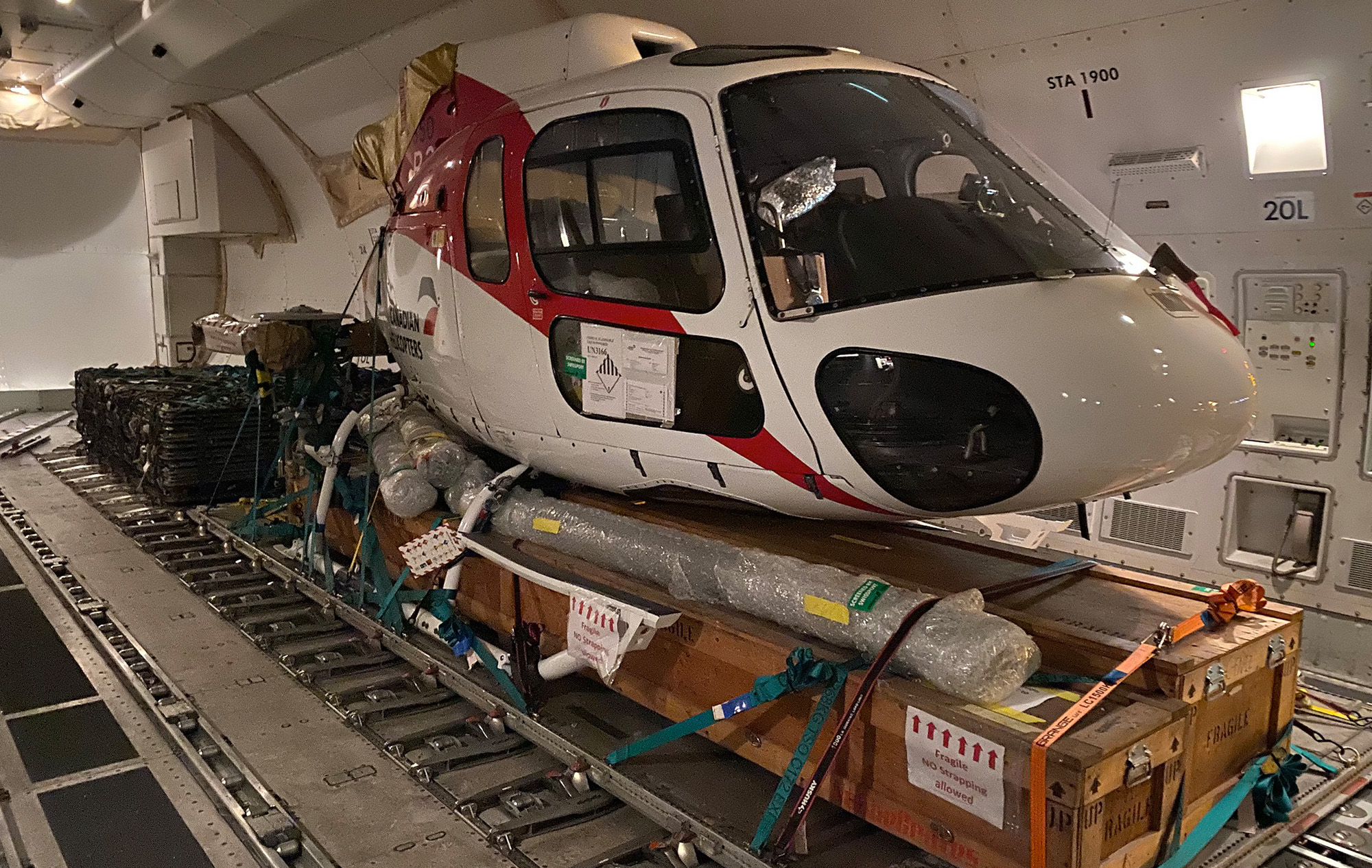 Helicopter shipments take off