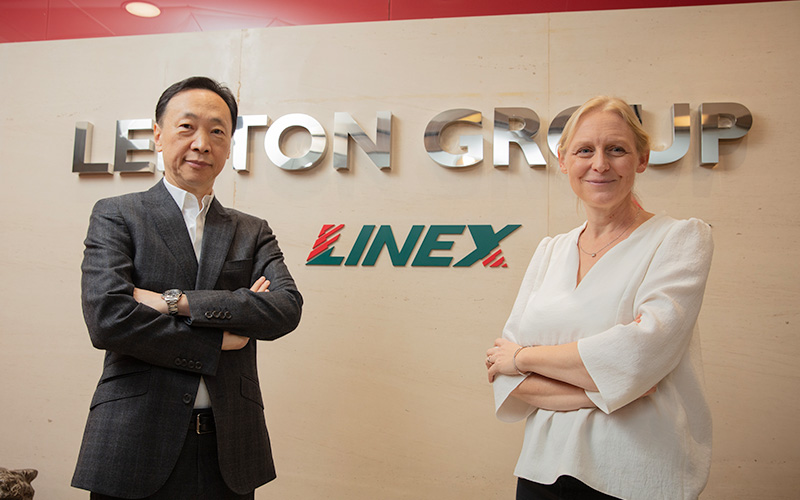 Linex集團的營運總監蔡志光與行政總裁Valerie Dubuisson